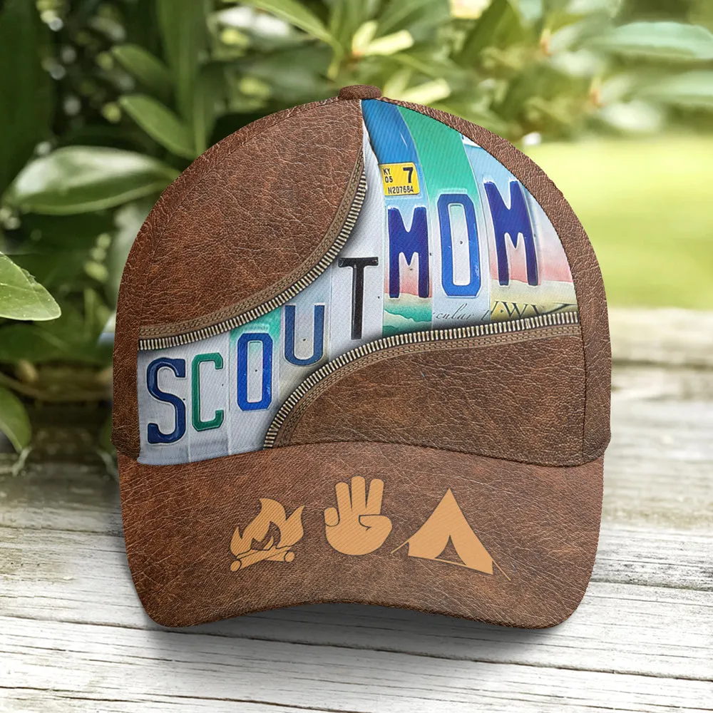 Scout Mom Leather Style Baseball Cap Coolspod