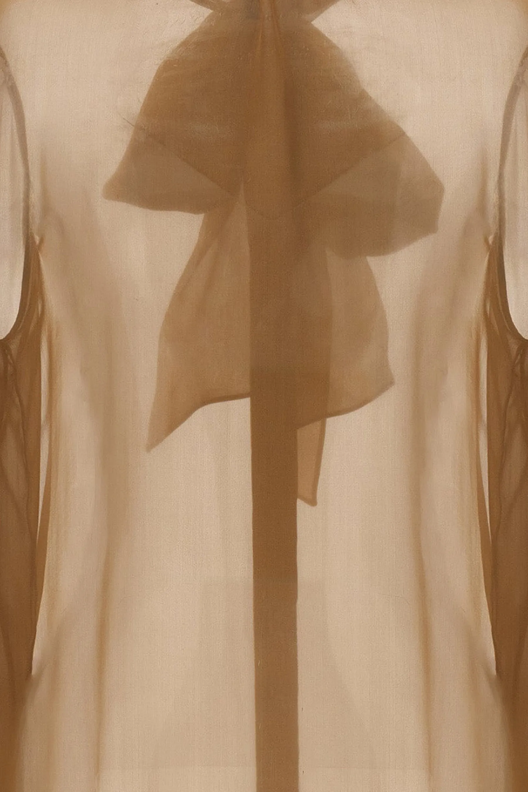 Silk Chiffon Blouse with Lavallière