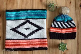 Southwest Hat   Serape Set [crochet pattern]