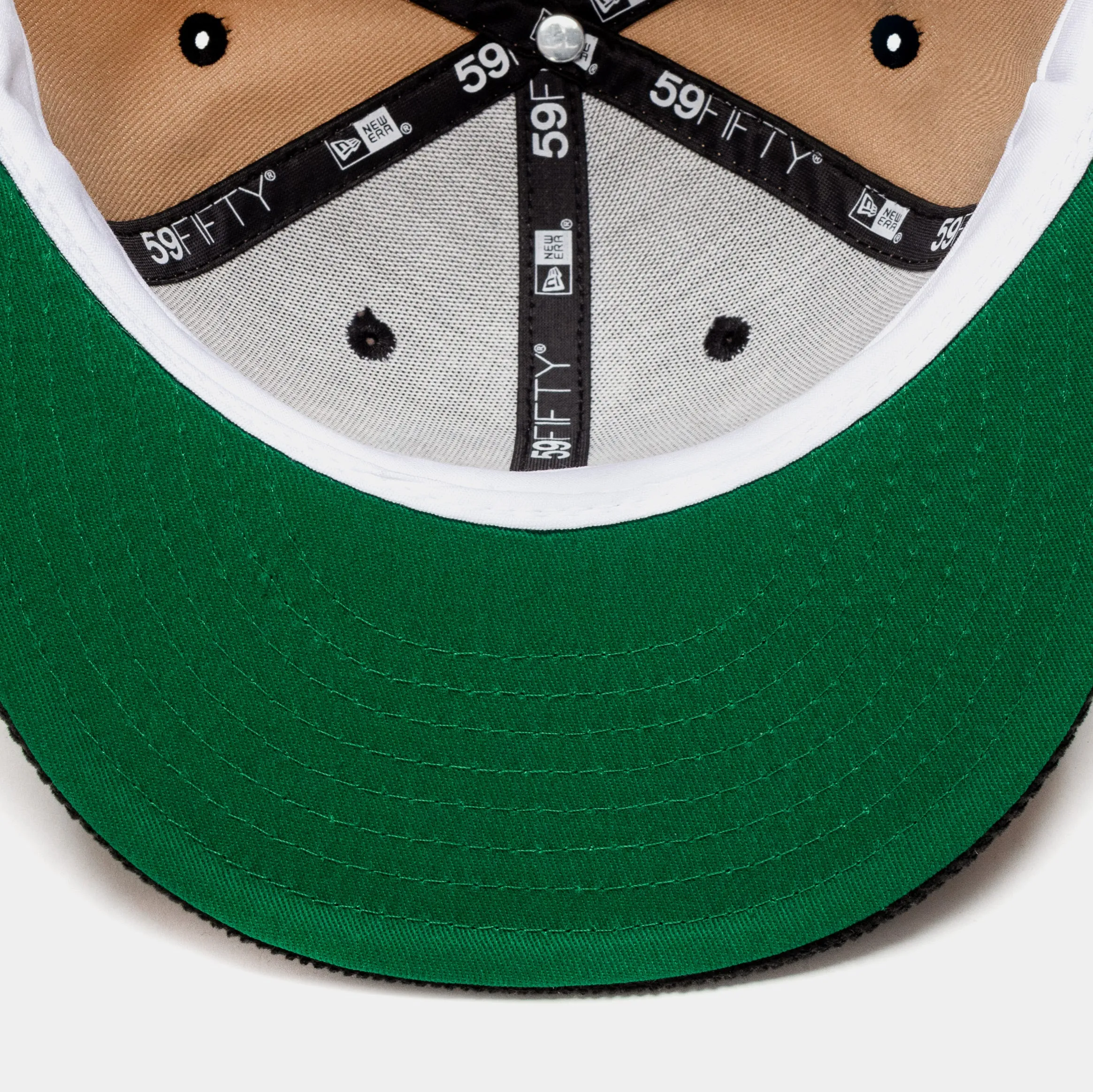 SP Exclusive Desert Sky Las Vegas Raiders 59Fifty Mens Fitted Hat (Beige/Black)