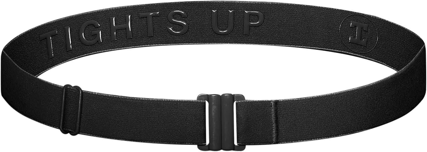 TIGHTS UP Soft Stretchy Belt, Flat Buckle (NO BELT LOOPS REQUIRED) Great for LEGGINGS/JEANS