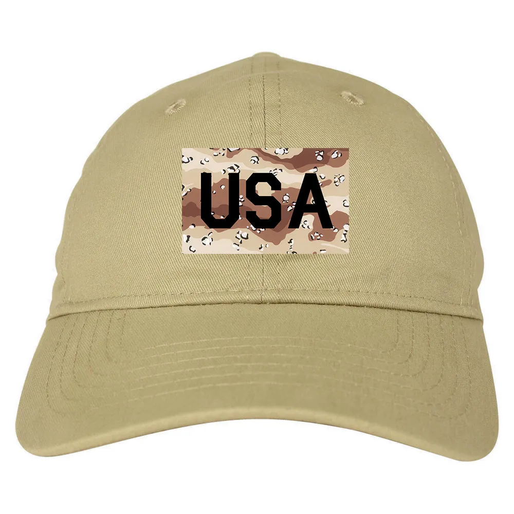 USA Desert Camo Army Mens Dad Hat Baseball Cap