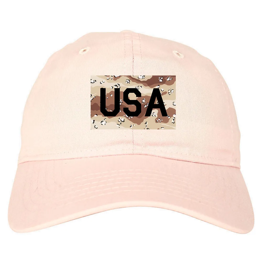 USA Desert Camo Army Mens Dad Hat Baseball Cap