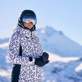 Vermont Womens Ski Jacket - Black/Optic White Outline Star