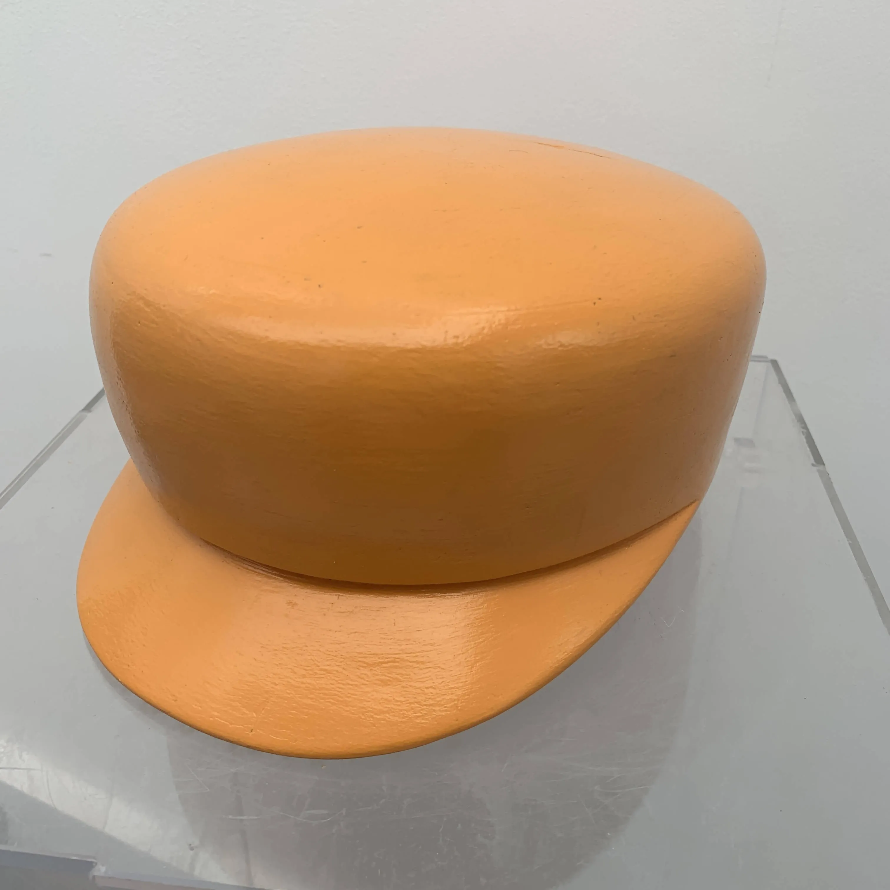 Vintage wooden peaked hat block