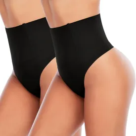 Werena Tummy Control Thong Shapewear for Women Seamless Shaping Thong Panties Body Shaper Underwear