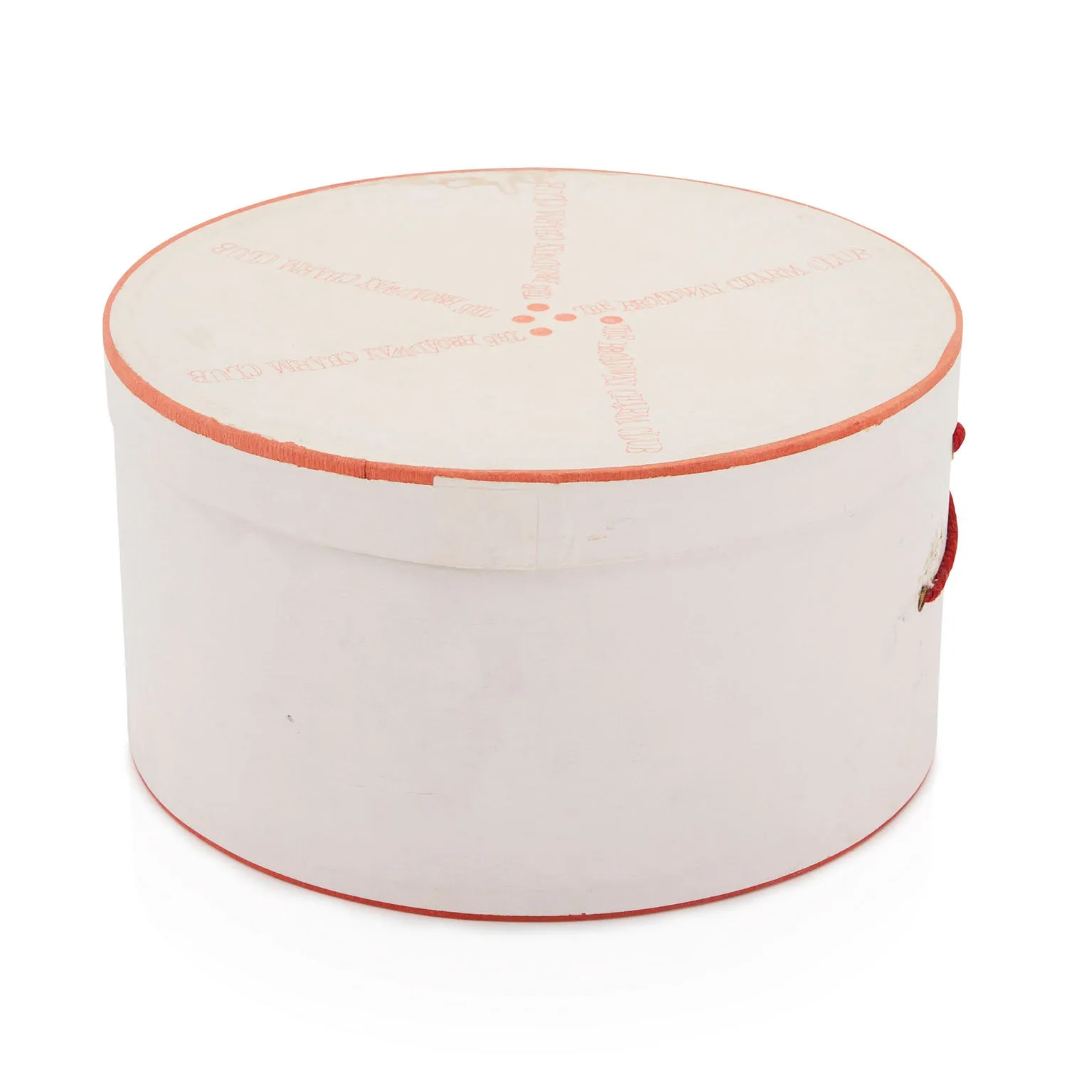 White "The Broadway Charm Club" Hat Box