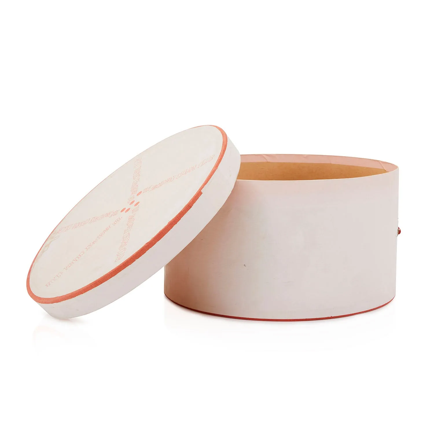 White "The Broadway Charm Club" Hat Box