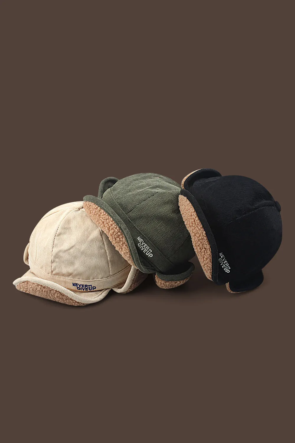 White Warm Peaked Hat