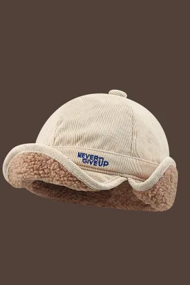 White Warm Peaked Hat