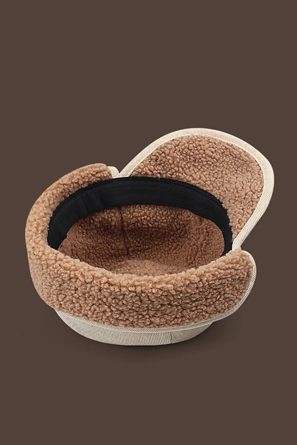 White Warm Peaked Hat