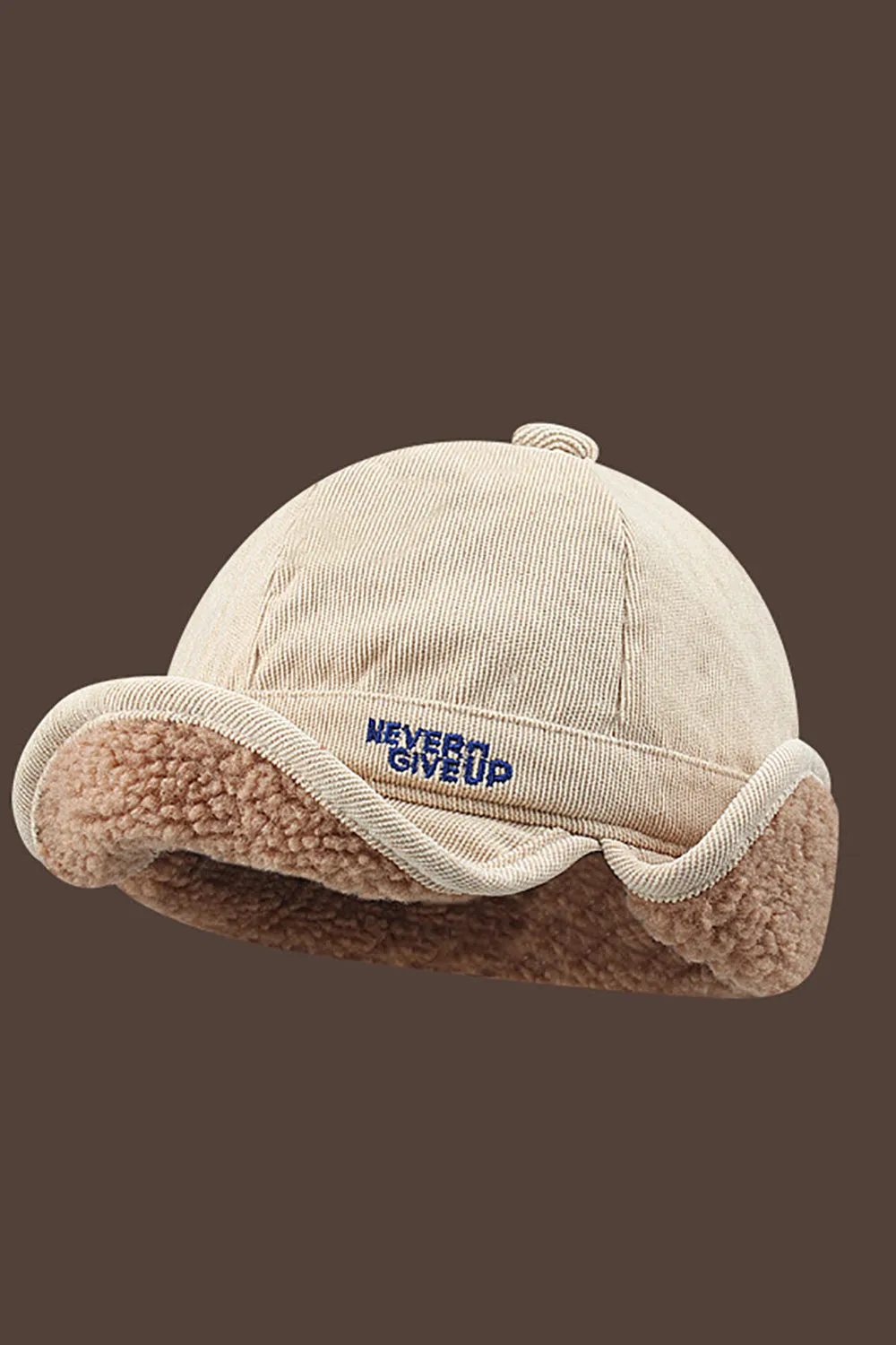White Warm Peaked Hat