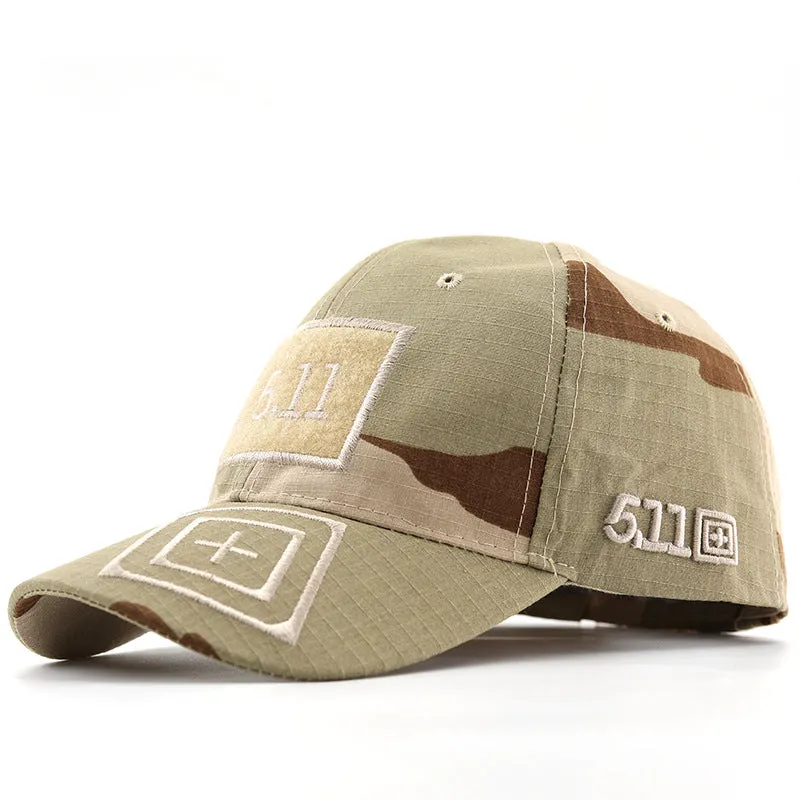 Wholesale Outdoor Camouflage Embroidered Adjustable Leisure Travel Hiking Velcro Hat