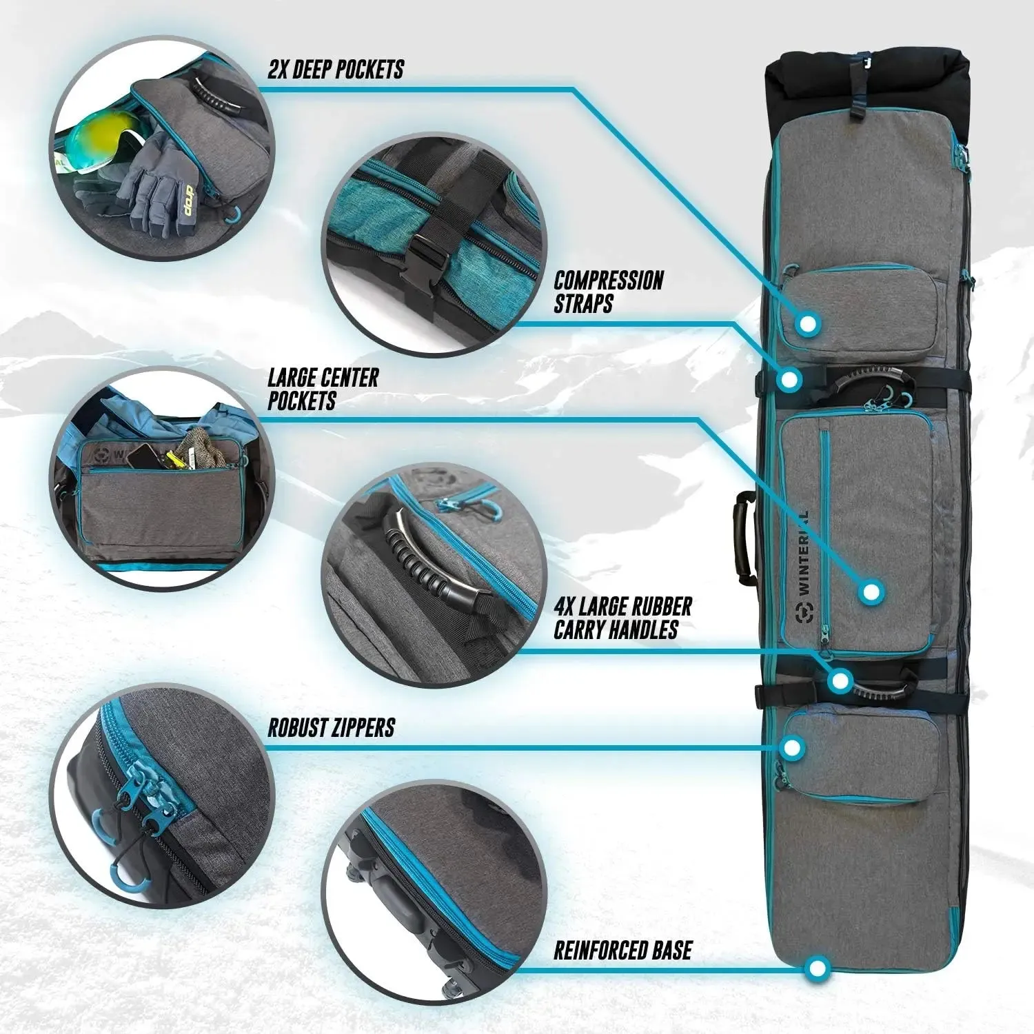 YTYIN Ski Snowboard Bag For Travel